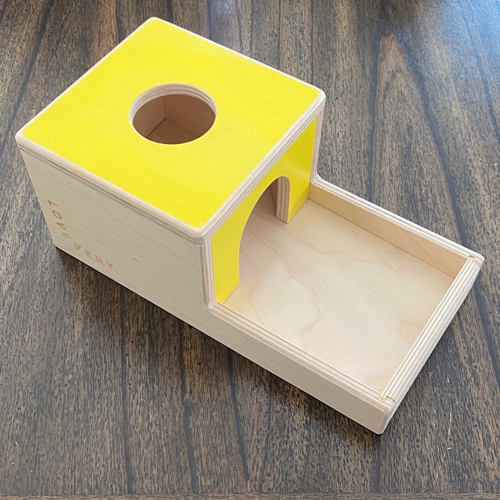 Lovevery Ball Drop Box Montessori Wooden Toy – Missing Balls Baby Development